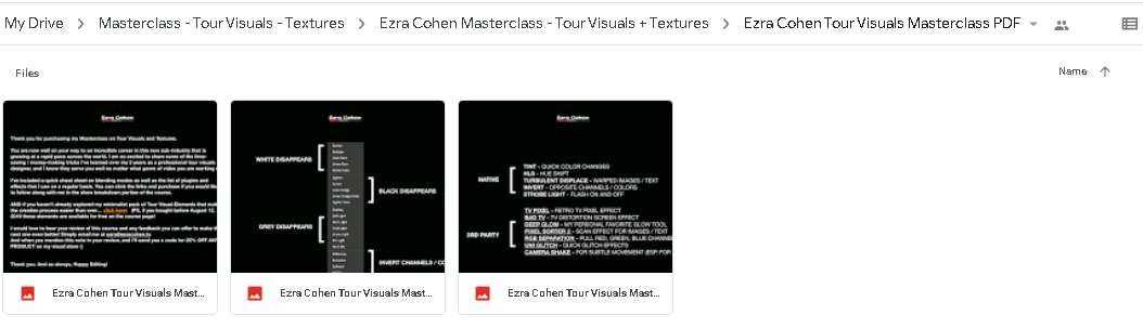 tour visuals master